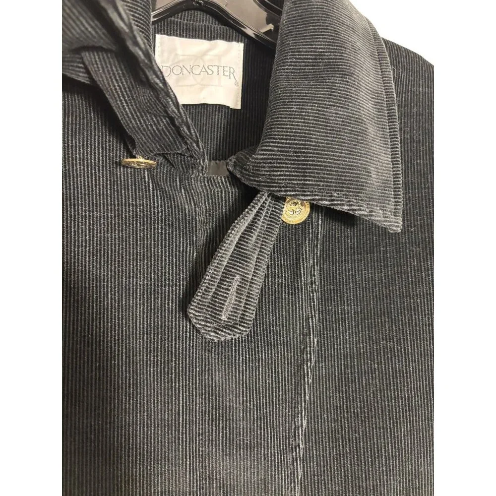 Vintage Black DonCaster Corduroy Jacket Casual/Chore/Retro Style - Picture 12 of 16